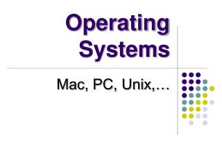 Operating Systems