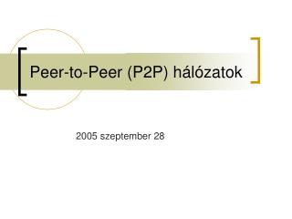 peer to peer p2p h l zatok