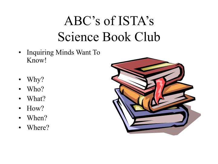 abc s of ista s science book club
