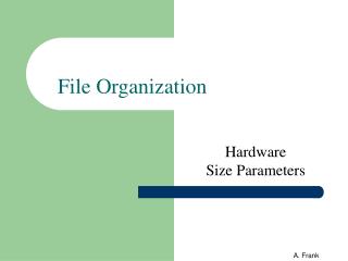 file organization