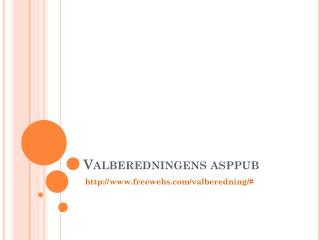 valberedningens asppub
