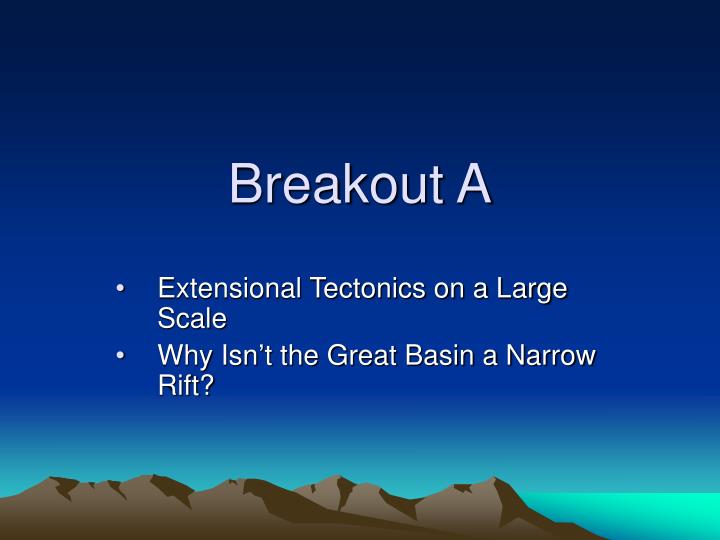 breakout a