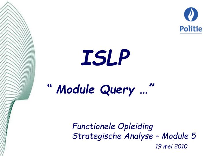 islp module query