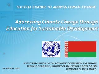 Addressing Climate Change through Education for Sustainable Development