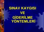 SINAV KAYGISI VE GİDERİLME YÖNTEMLERİ - slide 1