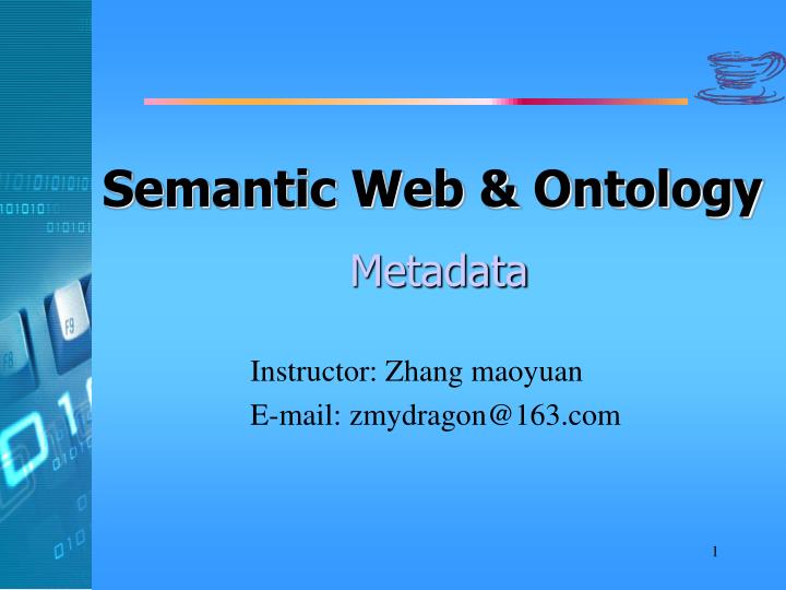 semantic web ontology