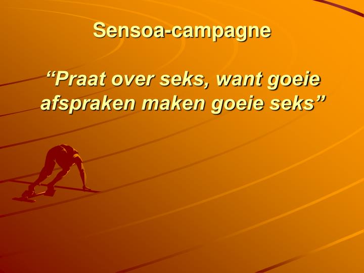 sensoa campagne praat over seks want goeie afspraken maken goeie seks