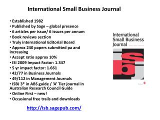 International Small Business Journal