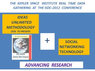 THE KEPLER SPACE INSTITUTE REAL TIME DATA GATHERING AT THE ISDC-2012 CONFERENCE