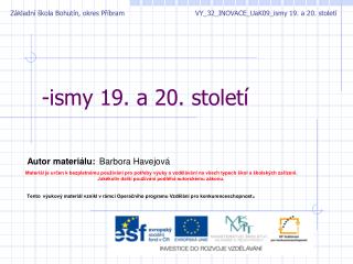 ismy 19 a 20 stolet
