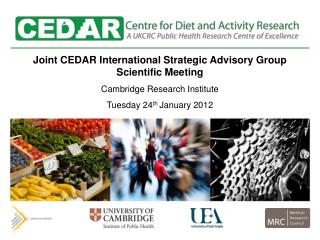Joint CEDAR International Strategic Advisory Group Scientific Meeting Cambridge Research Institute