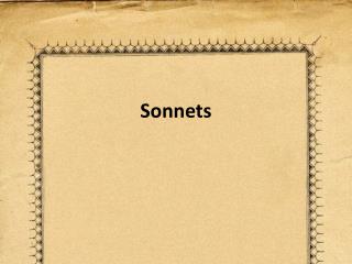 Sonnets