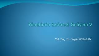 y netimin evrimsel geli imi v