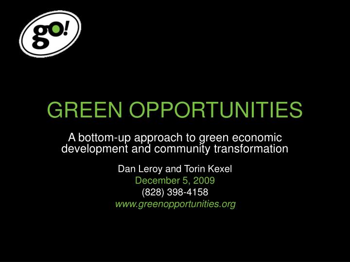 green opportunities