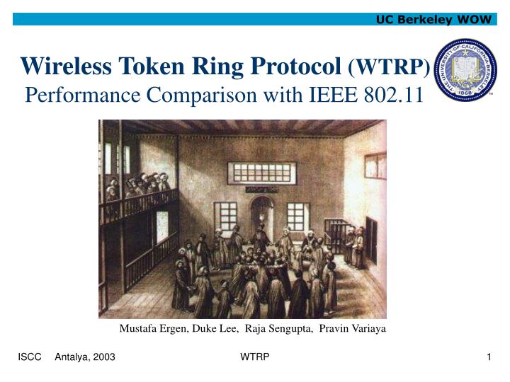 wireless token ring protocol wtrp performance comparison with ieee 802 11