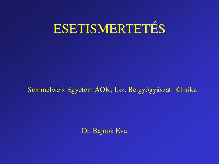 esetismertet s