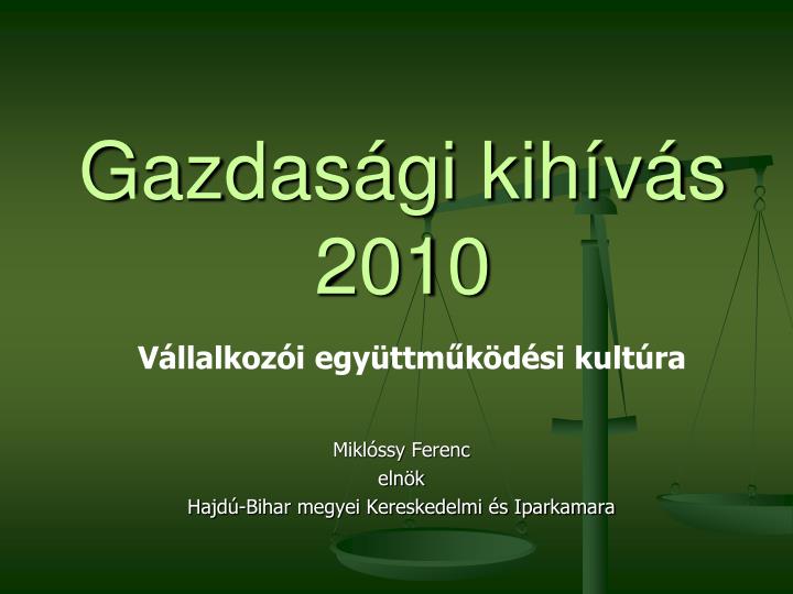 gazdas gi kih v s 2010