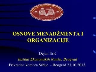 osnove menad menta i organizacije