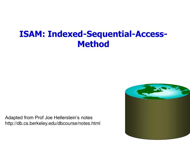 isam indexed sequential access method