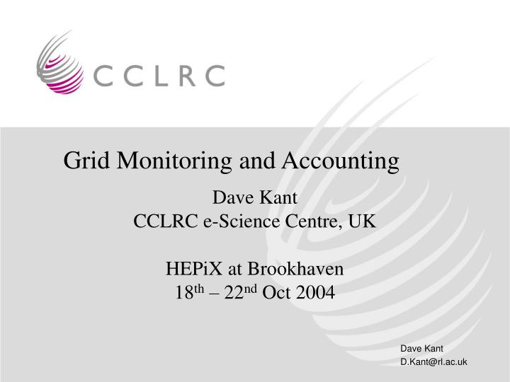 grid monitoring and accounting