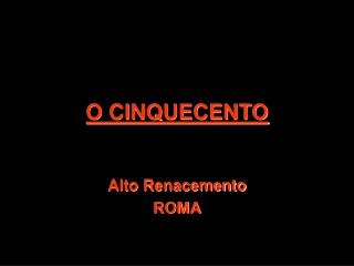 o cinquecento