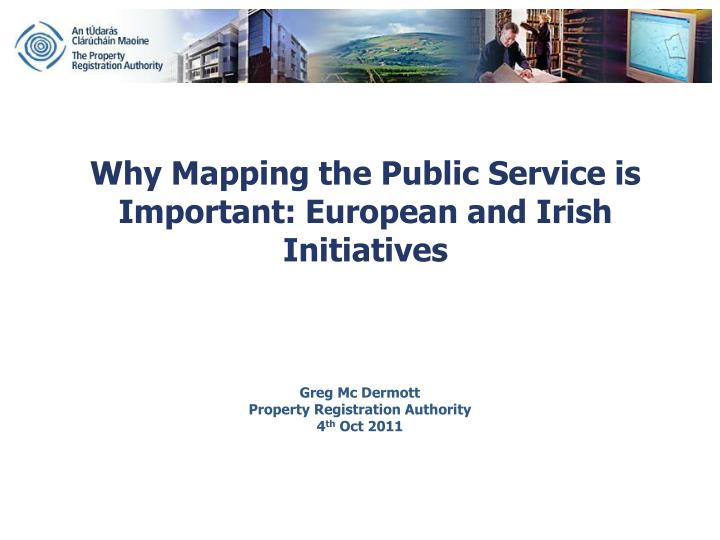 why mapping the public service is important european and irish initiatives