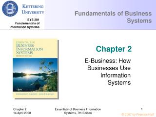 Fundamentals of Business Systems