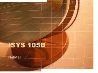 ISYS 105B