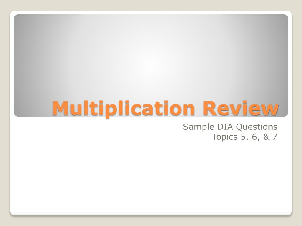 PPT - Engaging Multiplication Review Questions for Grades 5-7 ...