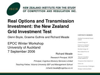 Real Options and Transmission Investment: the New Zealand Grid Investment Test