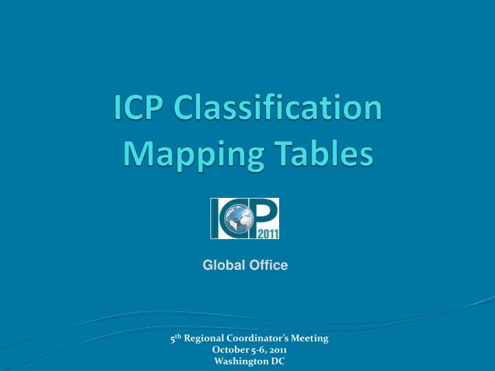 icp classification mapping tables