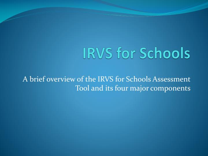 irvs for schools