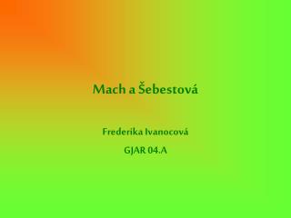 mach a ebestov