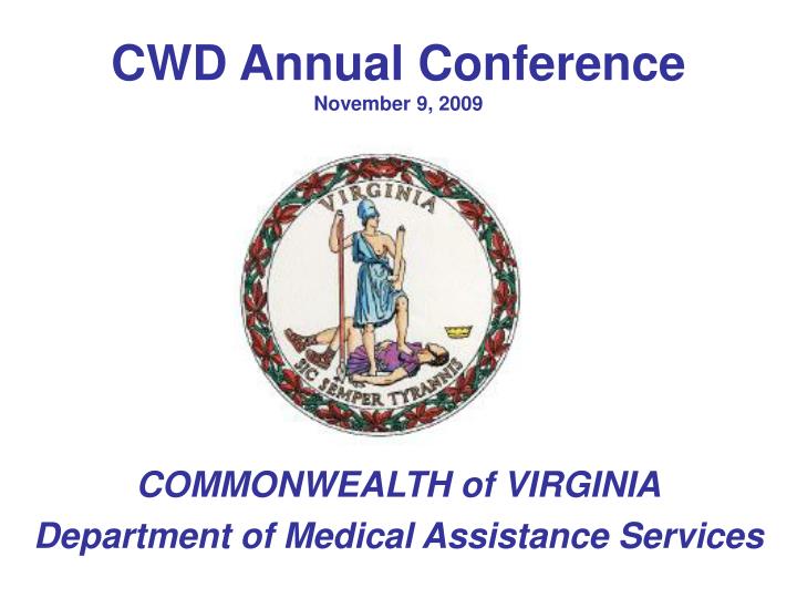 cwd annual conference november 9 2009