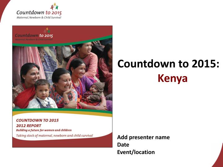 countdown to 2015 kenya
