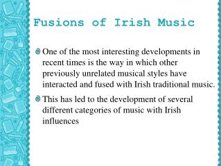 Fusions of Irish Music