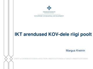 ikt arendused kov dele riigi poolt