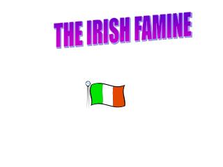 THE IRISH FAMINE