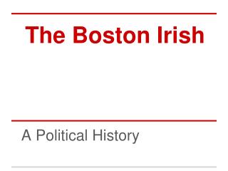 The Boston Irish