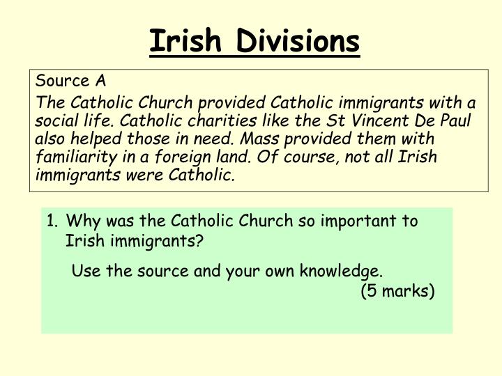 irish divisions