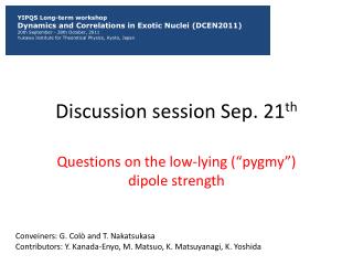 discussion session sep 21 th