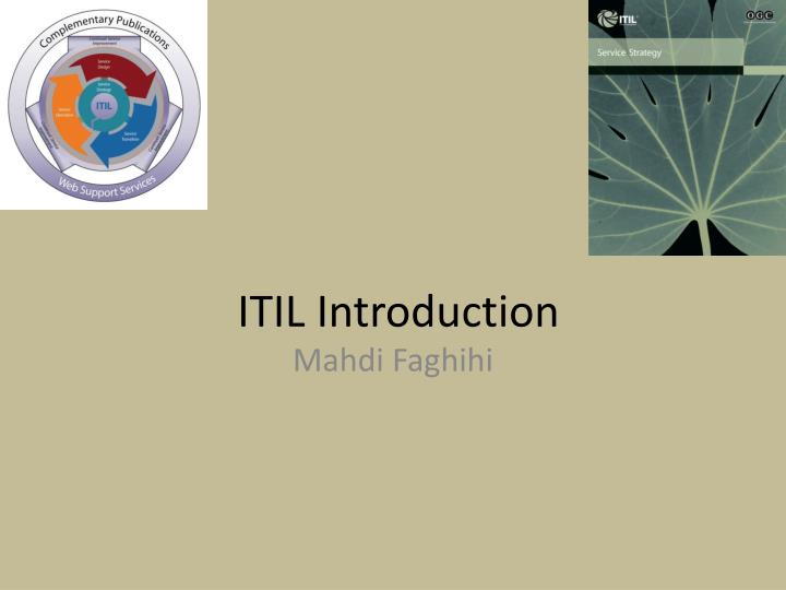 itil introduction