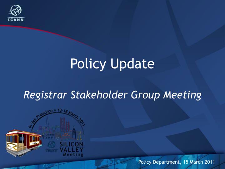 policy update registrar stakeholder group meeting