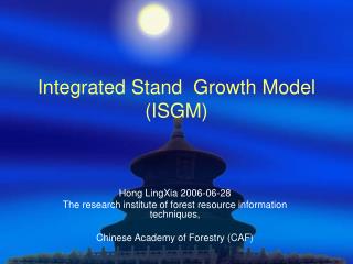 Integrated Stand Growth Model (ISGM)