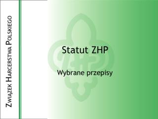 statut zhp