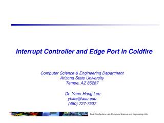 Interrupt Controller and Edge Port in Coldfire