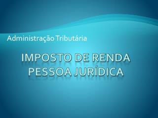 administra o tribut ria