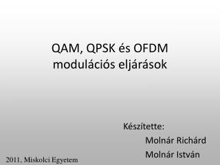 qam qpsk s ofdm modul ci s elj r sok