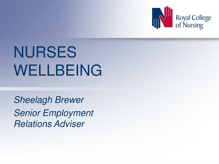 nurses wellbeing