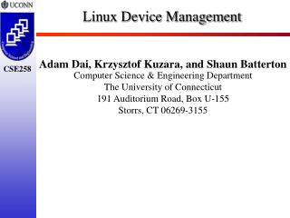 Linux Device Management